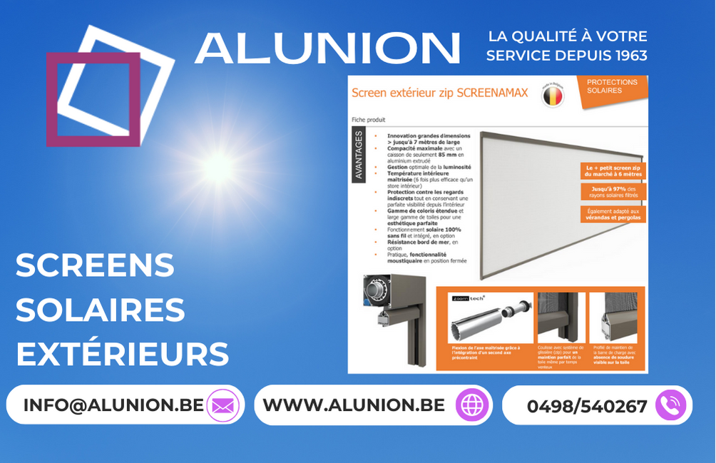 Alunion screens et stores protections solaires extérieures Alunion screens et stores protections solaires extérieures