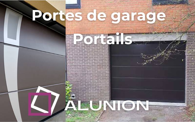 porte de garage sectionnelle et portail alunion Belgique Hainaut La Louviere Manage Braine Le Comte Seneffe Ecaussinnes 