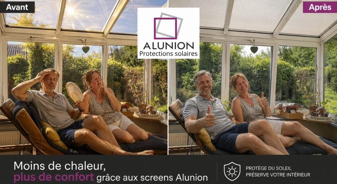 Protections solaires pour toitures, vérandas Alunion