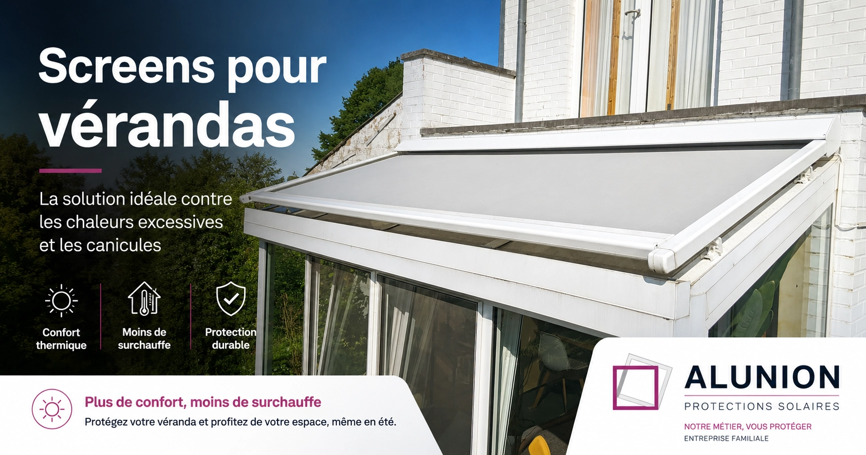 Alunion screens pour vérandas